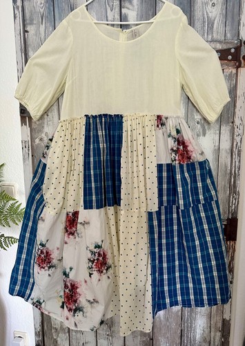 Ewa i Walla Sommerkleid Hannele Gr. M Baumwolle gold label 2024
