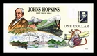 US COVER FIRST DAY OF ISSUE HAND COLORED COLLINS CACHET JOHNS HOPKINS