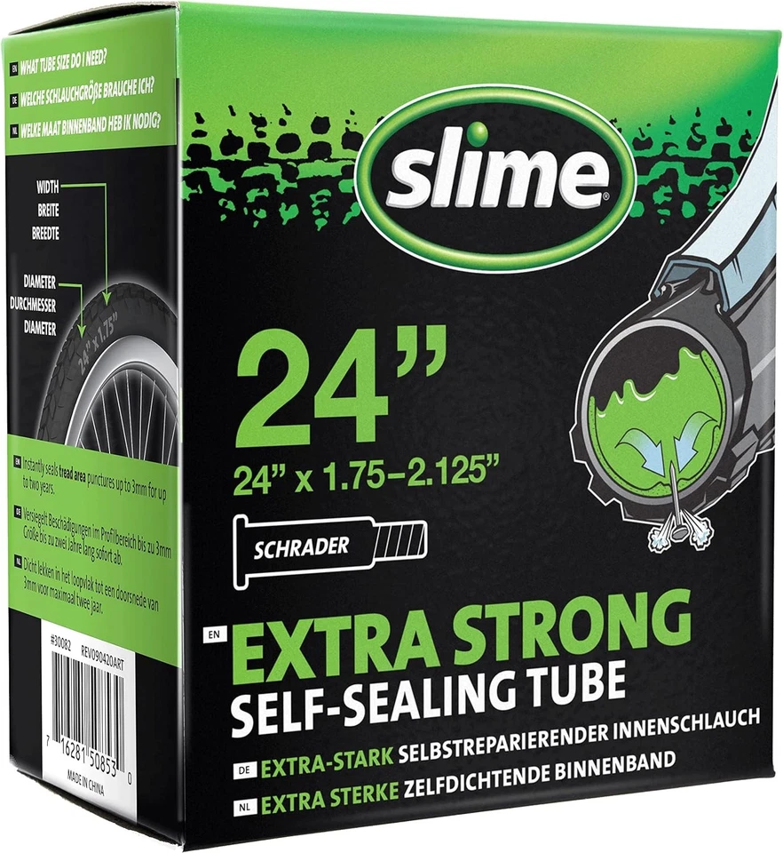 Slime Self Sealing Tubes 24x1.75/2.125 Schrader - Image 2 of 4