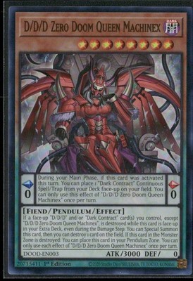 D/D/D Zero Doom Queen Machinex 1st Edition Ultra Rare Doom of Dimensions DOOD-EN
