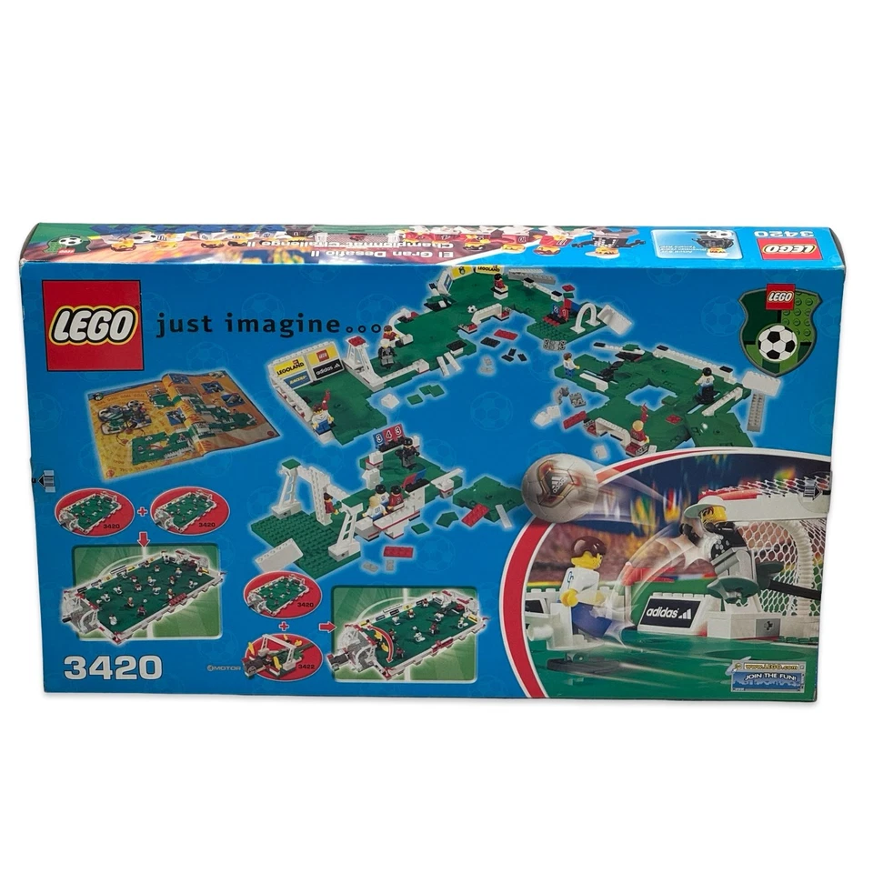 LEGO 3420 Championship Challenge II Juego de Campo de Fútbol Adidas Minifiguras Foto 2 de 4