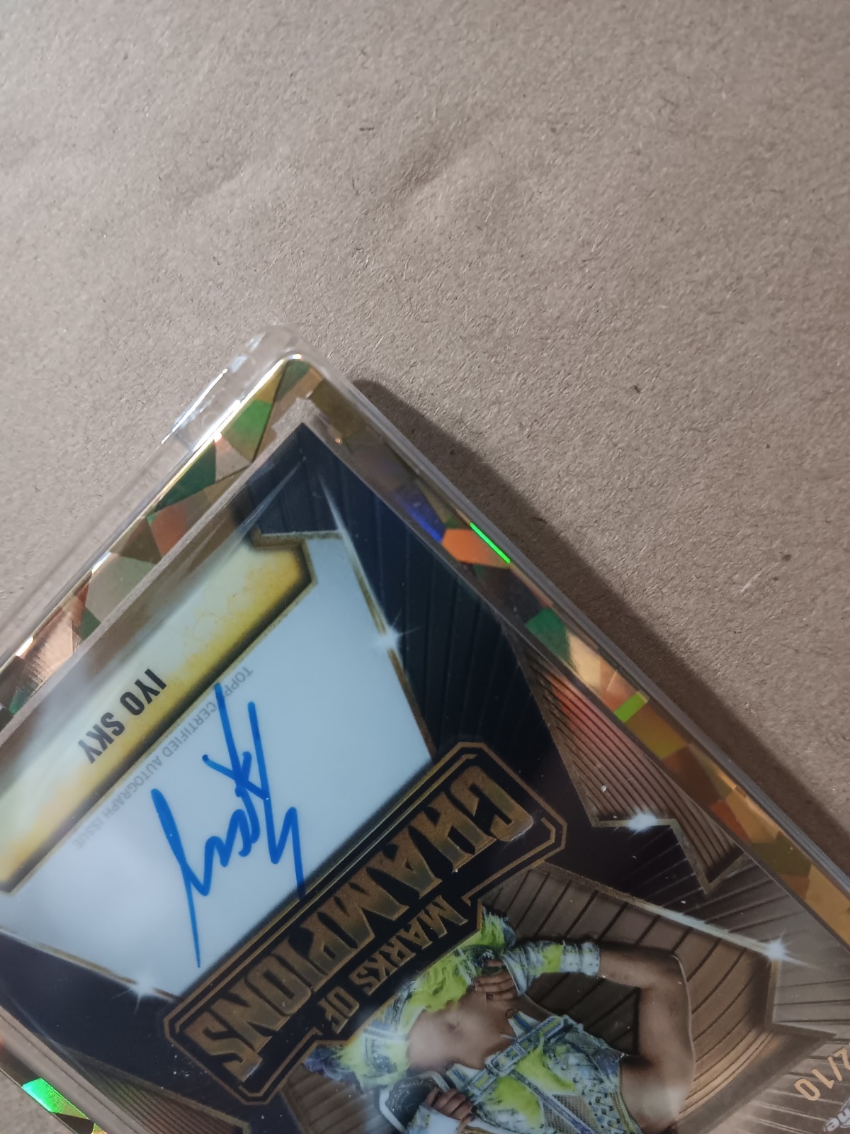 Topps 2026 Chrome WWE Marks of Champions Iyo Sky Autograph Serial #/10 MOC-IS view 7