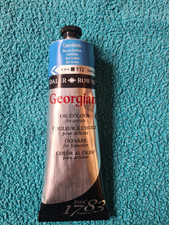 Daler Rowney Georgian Oil Colour tube 225ml, Coeruleum Blue 112, new