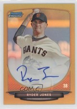 2013 Bowman Draft Chrome Prospect Gold Refractor 24/50 Ryder Jones Auto 2u8