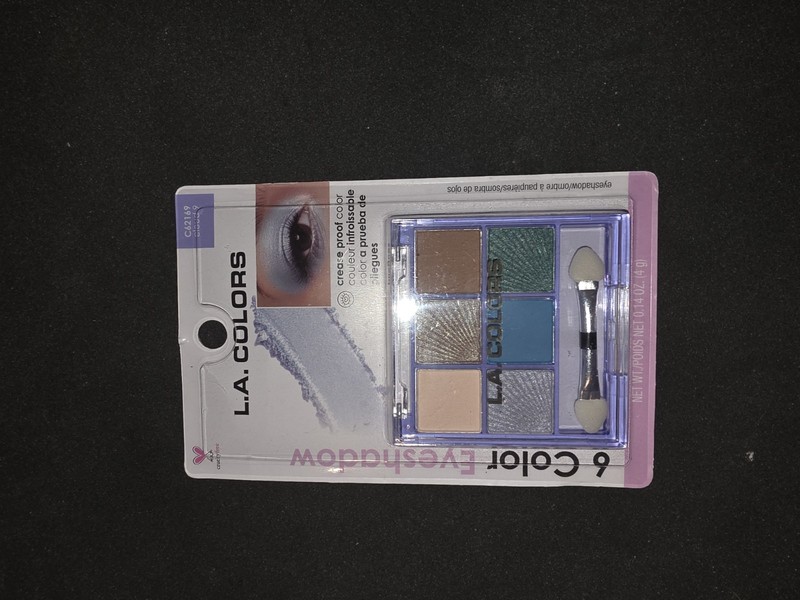 L.A. Colors 6 Color Eyeshadow Palette Cloud C62169 Crease Proof New