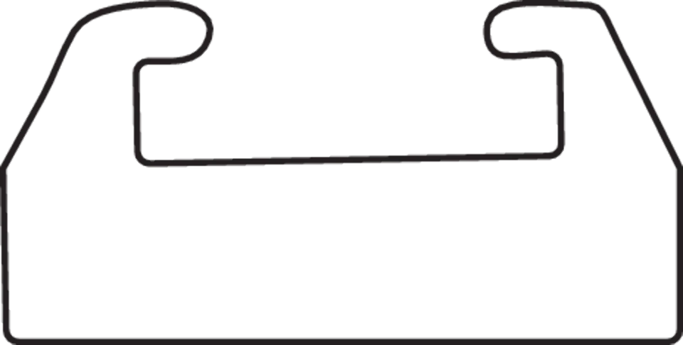 Corrediça de substituição amarela GARLAND 26-4163-1-01-06 - UHMW - Perfil 26 - Comprimento - Imagem 2 de 2