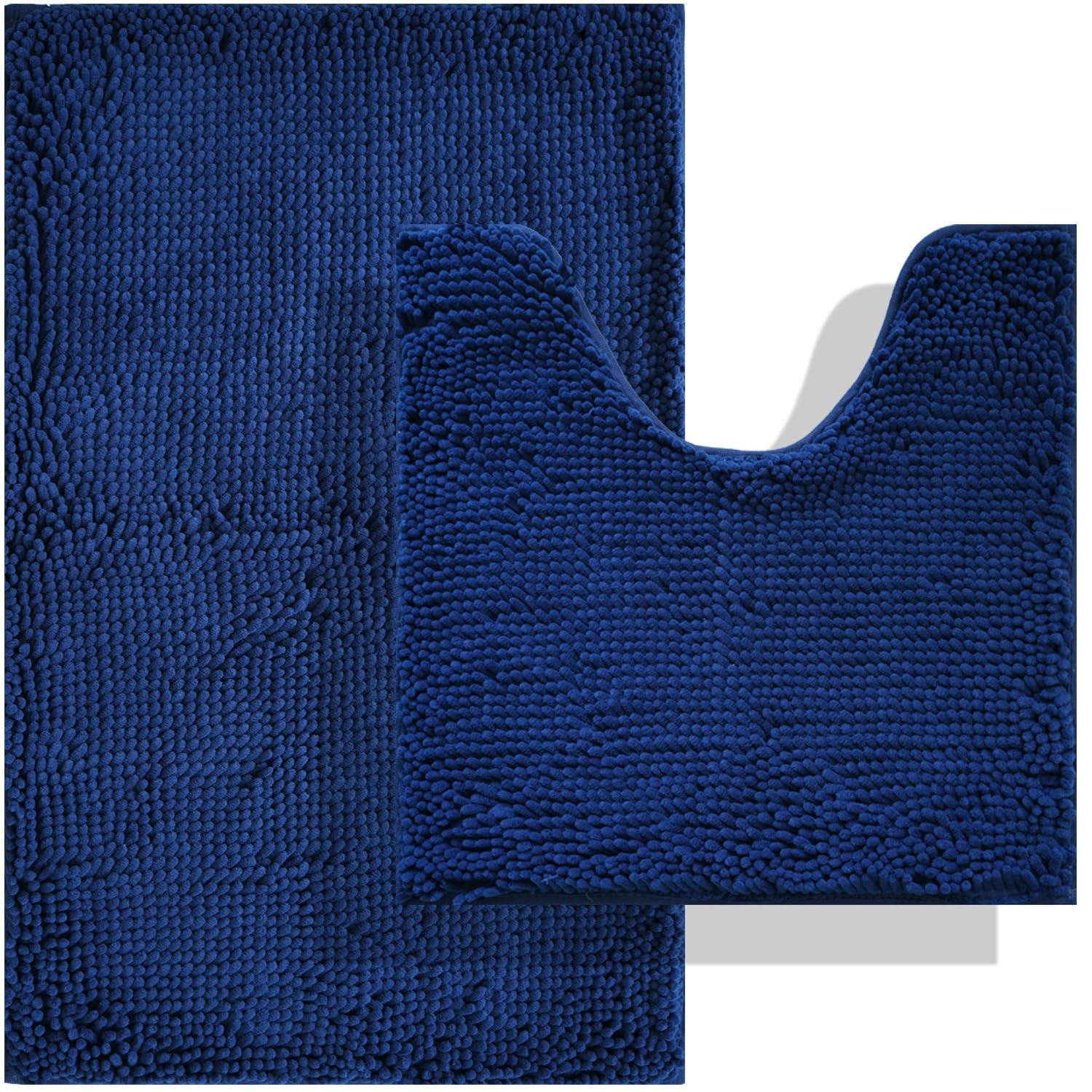 Bathroom Rug Sets 2 Piece, Non-Slip Soft Chenille Bath Mat, 32x20 + 20x20 Inc...