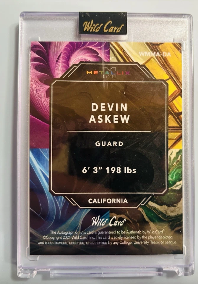 Devin Askew, 1 Of 1, Auto # WMM-DA, RC - Image 2 of 3