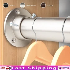 Adjustable Telescoping Closet Rod & Socket Set Custom Storage Solutions New