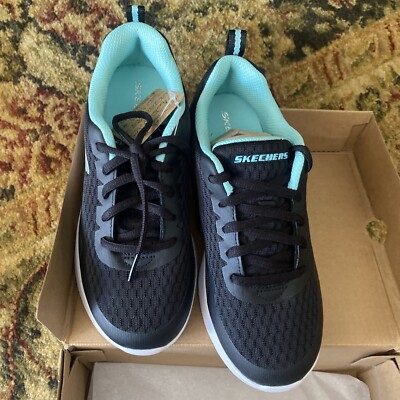 Skechers Kids Microspec Max Electric Jumps USA 2.5 Black / Aqua