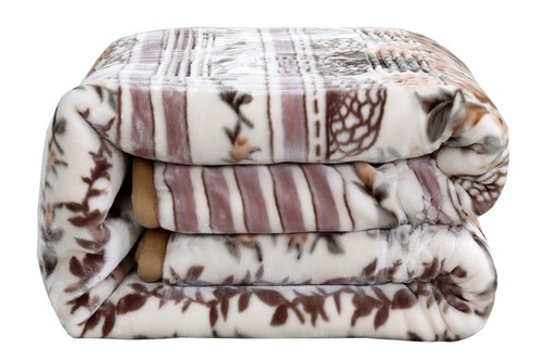 2 Ply Fleece Bed Blanket 12LB Soft Heavy Reversible Korean Style Raschel Blanket - Picture 49 of 54