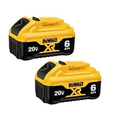 DeWALT DCB206-2 20V 6 Ah MAX Premium Lithium Ion Battery Pack - 2Pk NEW NO PKG