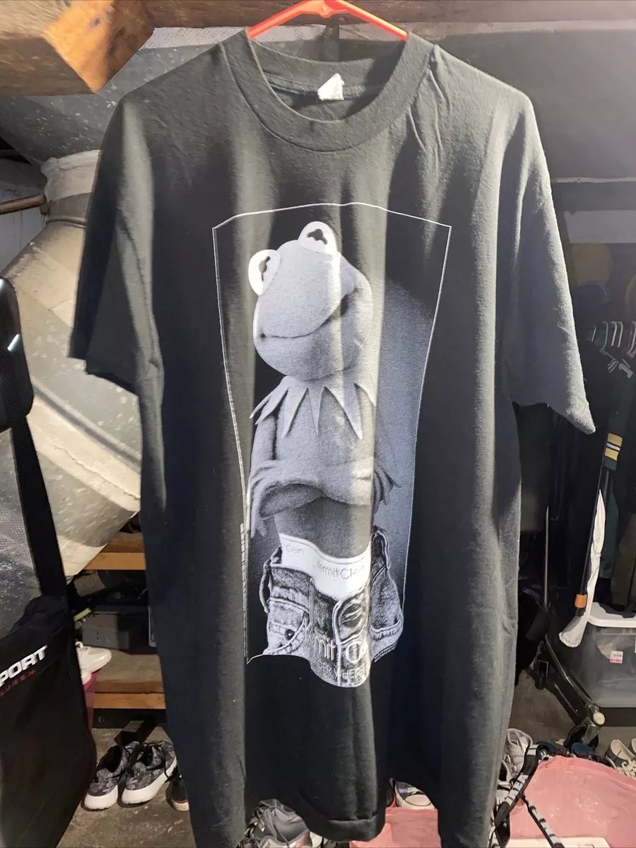 Kermit Clein Vintage 90s Screen Stars Kermit The Frog Calvin Klein T-Shirt  3XL