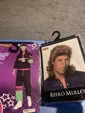 Halloween Costume Hippee 80  s Mullet Exercise Track Suit