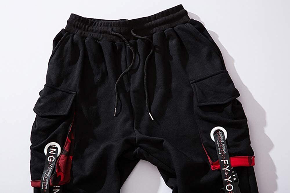  Hello MrLin Men's Jogger Pants Punk Cargo Baggy Techwear Hip  Hop Harem Pants Streetwear Tactical Track Pants Black : Clothing, Shoes &  Jewelry
