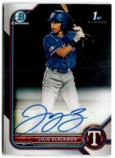2022 Bowman Chrome JoJo Blackmon Auto Texas Rangers #CPA-JBN