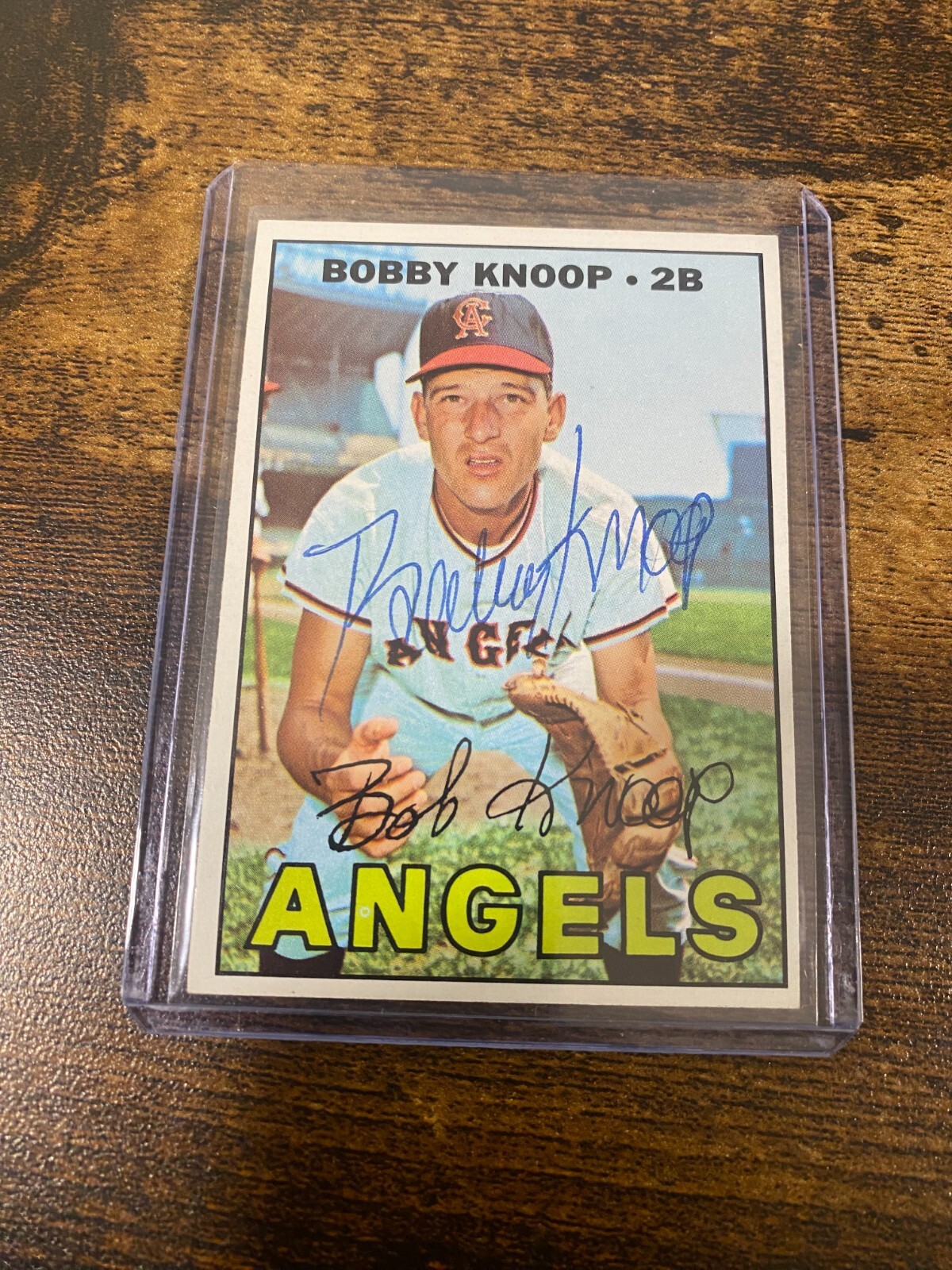 1967 Topps - Bobby Knoop #175 Autograph Auto