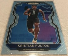 2020 Panini Prizm Football Kristian Fulton Tennessee Titans Rookie Card #397