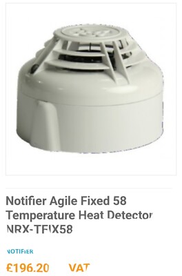 Notifier AGILE Funk-Wärmemelder mit Sockel 