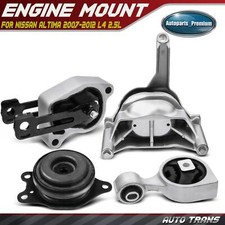 4x Montaje de motor y transmisión para Nissan Altima 2007 2008-2012 L4 2,5 L