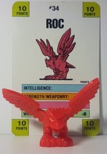 90's Monster in my Pocket Roc 34 Series 1 Red With Battle Card 