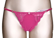 Victoria's Secret Dream Angels NWT XL Pink V String Thong Panty Adjustable