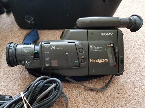 X2 Sony Handycam CCD-F375E & CCD-F55E Video 8 Camcorder Konvolut Ersatzteile Reparaturen - Bild 8 von 12