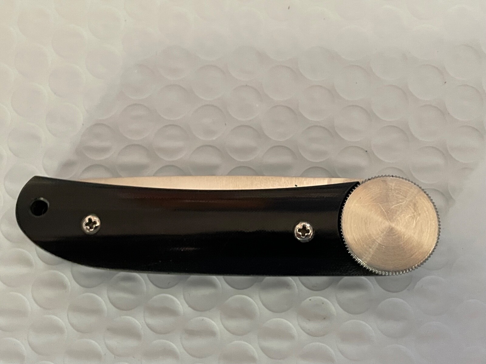 D. LEMAIRE DESIGN MICARTA ROLL OPEN KNIFE / SANDVIK 12C27 STAINLESS / FRANCE
