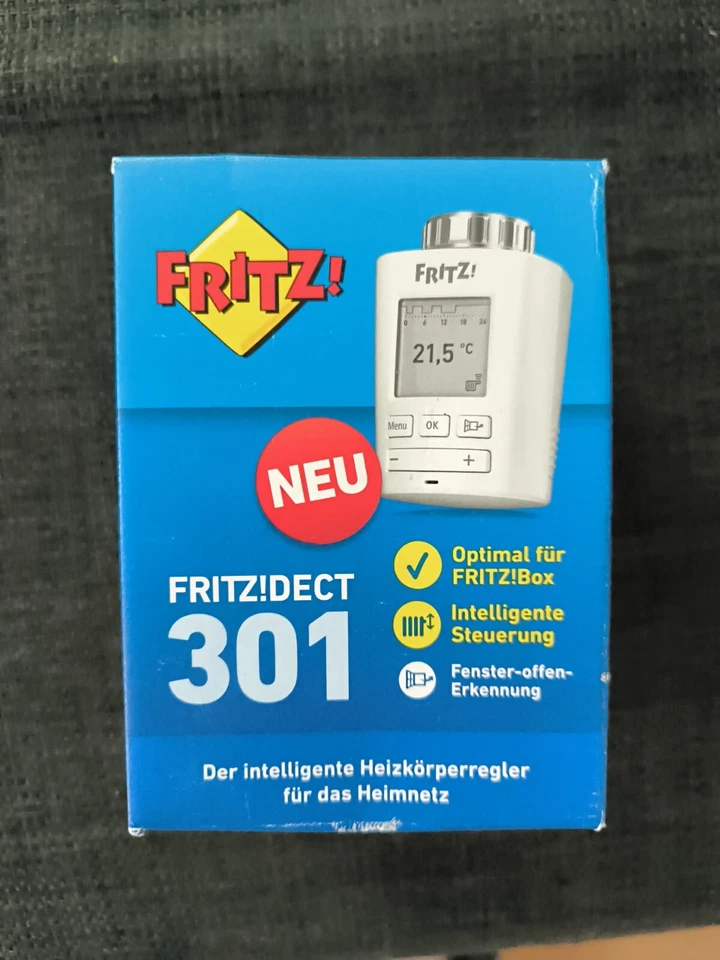 AVM FRITZ!DECT 301 Funk-Heizkörperthermostat, Original Verpackt