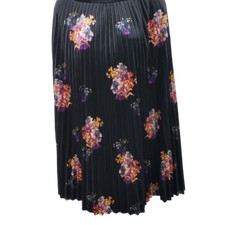 Imported Anthropologie Women's Size Medium Skirt Pleated Velvet Floral