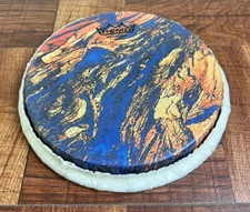 Bongo Drumhead, Tucked, 8.50” SKYNDEEP  MOLTEN SEA GRAPHIC M9-0850-S5-SD006