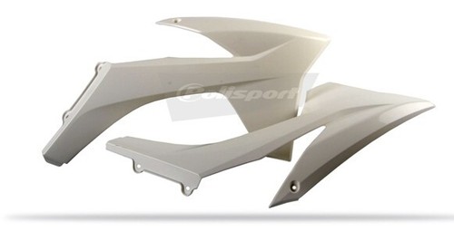 Cache Radiateur Blanc Polisport Pour Honda CRF450R 2013-2014 - Pièce Neuve D'Origine