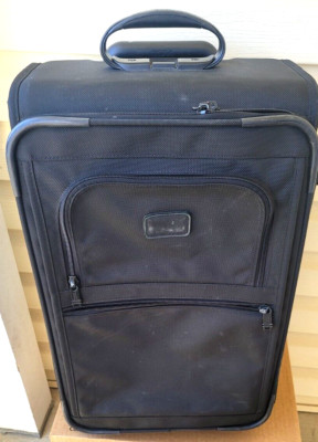 Vintage Tumi USA Black Ballistic Nylon 22'' Wheeled Carry-On Suitcase 2243D4
