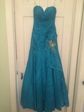 Tony Bowls Limited Aqua Blue Gown Size 6