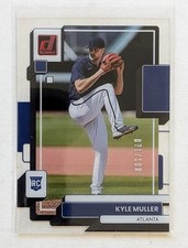 2022 Panini Chronicles Clearly Donruss Kyle Muller Red /100 RC #1 Atlanta Braves