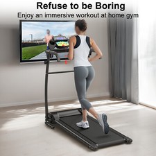 2in1 Foldable Treadmill 2.5HP Quiet 300 Lbs Capacity portable Walking Treadmill