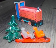 FELDBAHNLOK RUHRTHALER + 2 FAHRER FIGUREN SIKU WIKING + TANNE ALS ERSATZTEIL