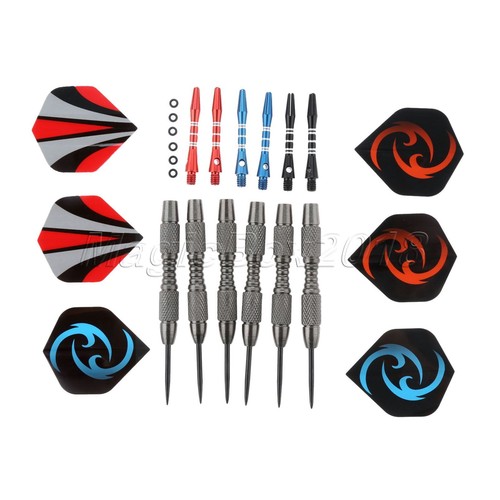 3X 2pcs Aluminum Shaft Dart Steel Needle Tip Darts with 6pcs O Anti-skid Rings - Picture 4 of 10