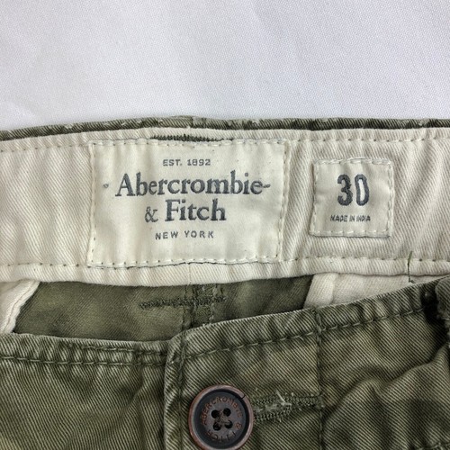 Abercrombie & Fitch Herren 30x9,5" Camouflage Cargo Shorts Knopfleiste Kordelzug - Bild 7 von 11