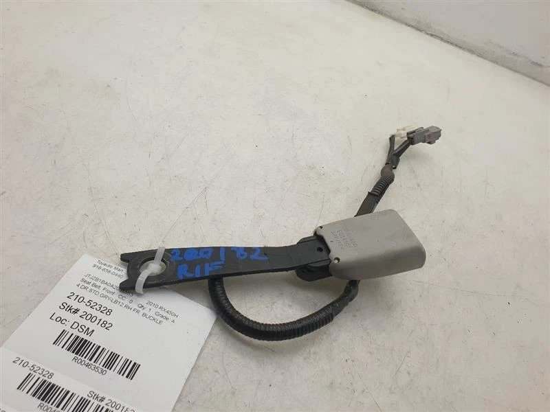 10 11 12 13 14 LEXUS RX450H LADO PASAJERO CINTURÓN SEGURIDAD DELANTERO HEBILLA MONTAJE Foto 4 de 4