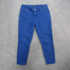 D.jeans Jeans Womens 12 Blue Stretch Slim Skinny Ankle Mid Rise Pants Denim