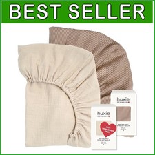 2-Pack Organic Cotton 24 x 38 Mini Crib Sheets - Breathable Comfort for Babies