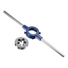 Round Die Stock Handle Wrench Set 1/2-20 UNF Threading Die and 38mm Die Holder