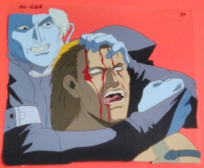M.D. Geist II: Deathforce (1996) Anime Production Cel, GEIST Vs KRAUSER
