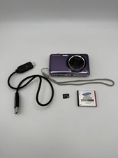 Samsung ST600 Dual-Screen Digital Camera 14.2MP 5x Zoom 8gb SD  Purple TESTED