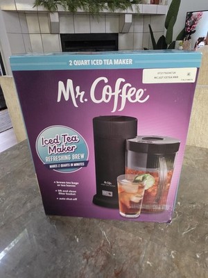 New Sealed Mr. Coffee Iced Tea Maker 2 Qt Auto Shut-Off Power Indicator
