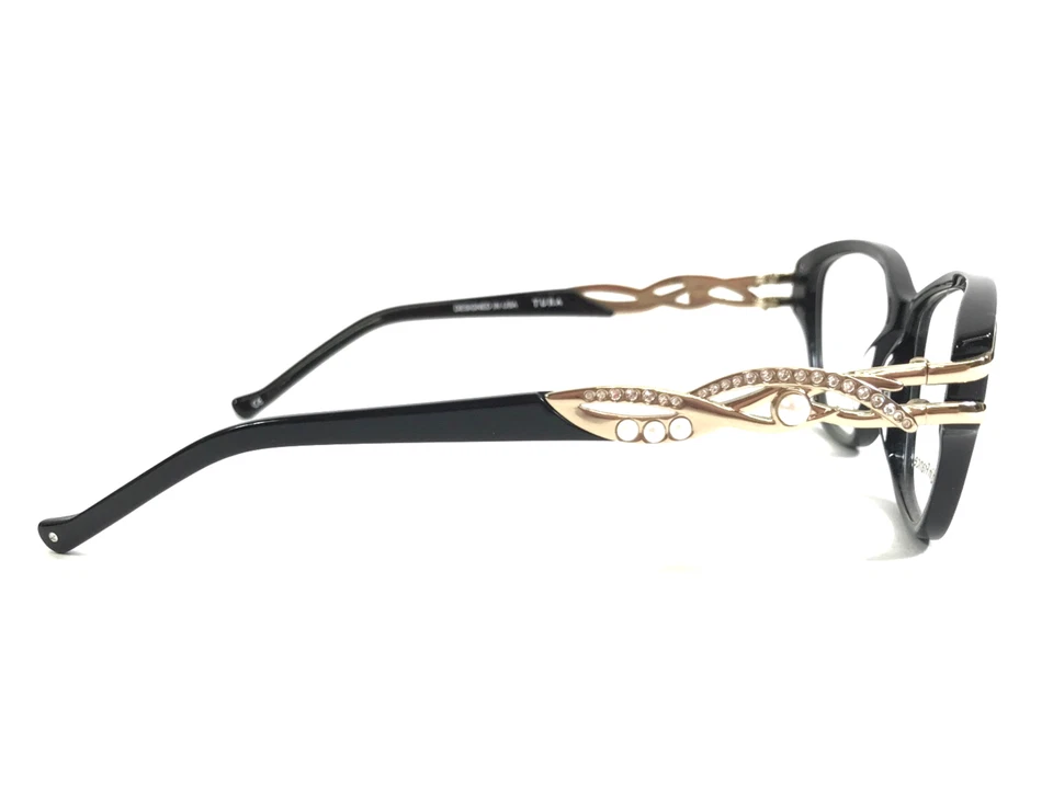 Monturas de gafas Tura Brilliance MOD.TE232 NEGRO cristales dorados 53-15-135 Foto 4 de 4
