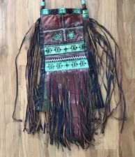 Pochette Tuareg Leather Festival, come nuova borsa tribale bohemien artigianale