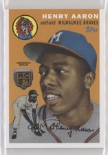 2020 Topps Rookie Card Retrospective Logo Medallions Hank Aaron #RCR-HA HOF 1z6. rookie card picture