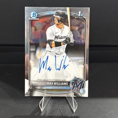 2025 Bowman Draft Baseball Max Williams 1st Auto  Miami Marlins